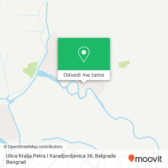 Ulica Kralja Petra I Karadjordjevica 36 mapa