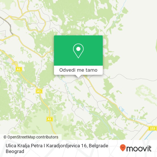 Ulica Kralja Petra I Karadjordjevica 16 mapa