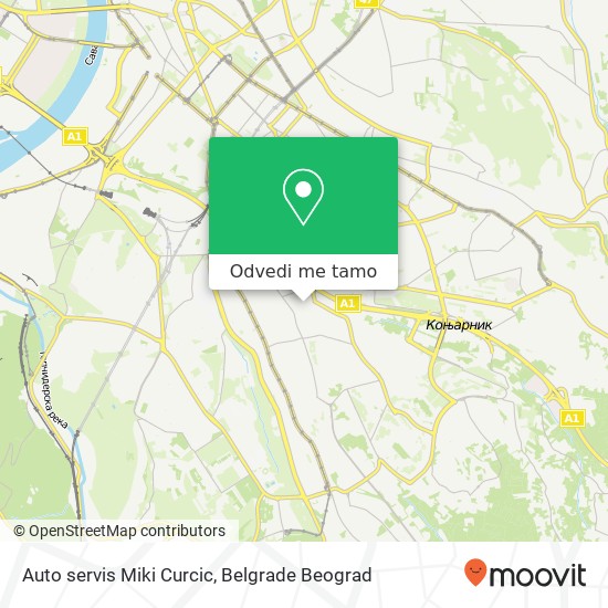 Auto servis Miki Curcic mapa