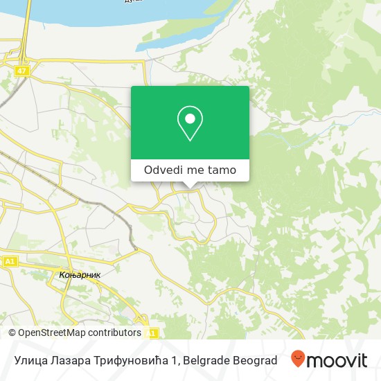 Улица Лазара Трифуновића 1 mapa