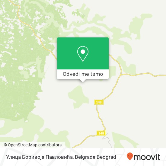 Улица Боривоја Павловића mapa