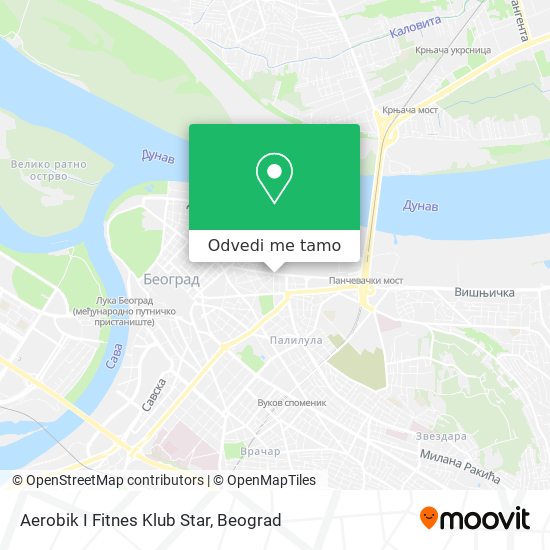 Aerobik I Fitnes Klub Star mapa