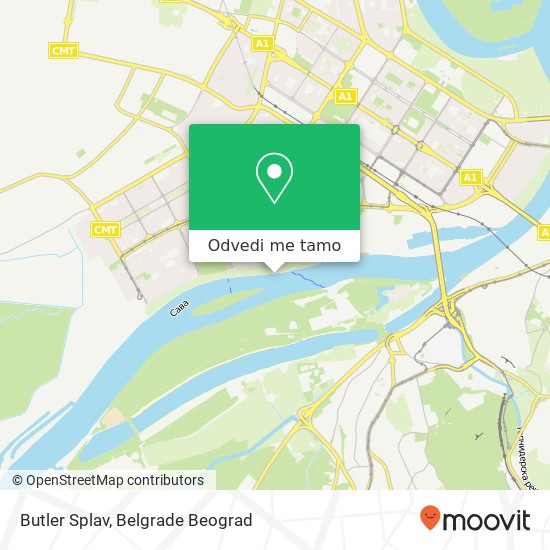 Butler Splav mapa