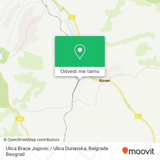 Ulica Brace Jugovic / Ulica Dunavska mapa