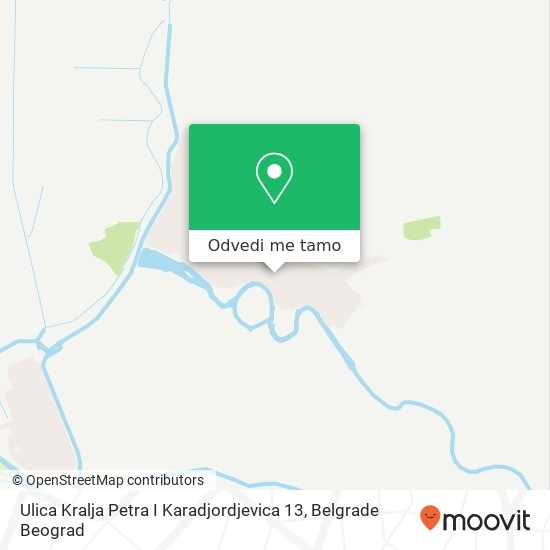 Ulica Kralja Petra I Karadjordjevica 13 mapa