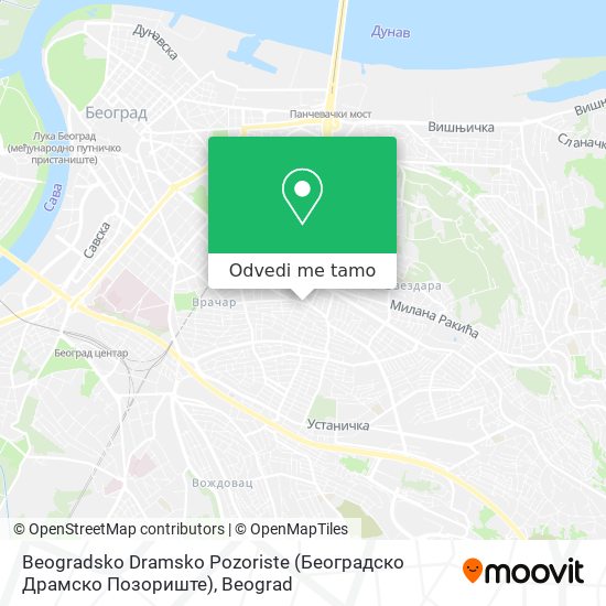 Beogradsko Dramsko Pozoriste (Београдско Драмско Позориште) mapa