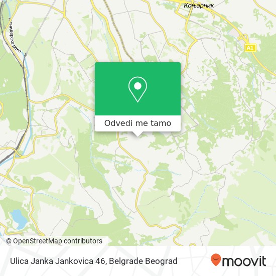 Ulica Janka Jankovica 46 mapa