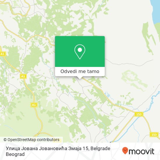 Улица Јована Јовановића Змаја 15 mapa