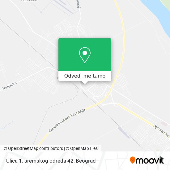Ulica 1. sremskog odreda 42 mapa