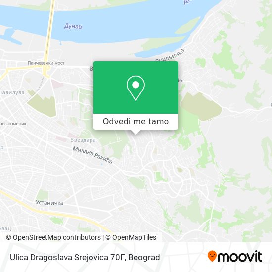 Ulica Dragoslava Srejovica 70Г mapa