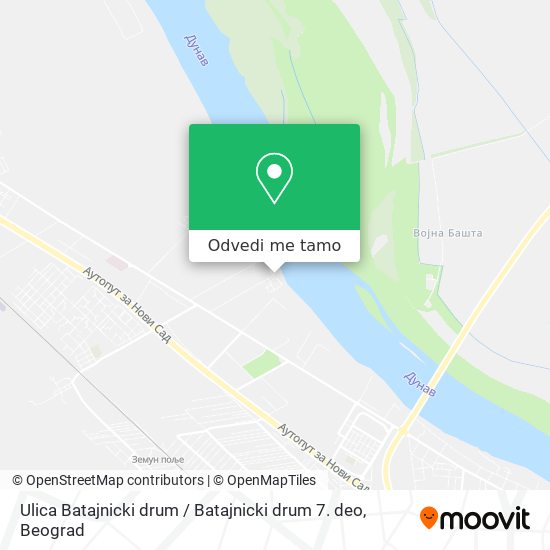 Ulica Batajnicki drum / Batajnicki drum 7. deo mapa