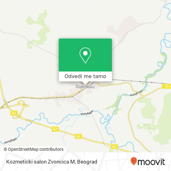 Kozmeticki salon Zvoncica M mapa