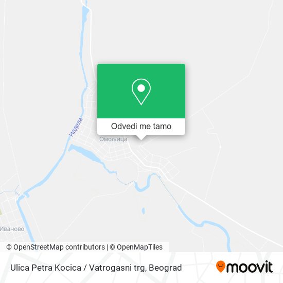 Ulica Petra Kocica / Vatrogasni trg mapa