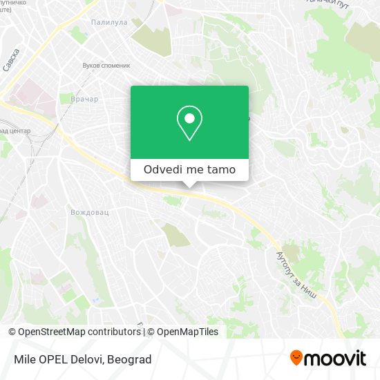 Mile OPEL Delovi mapa