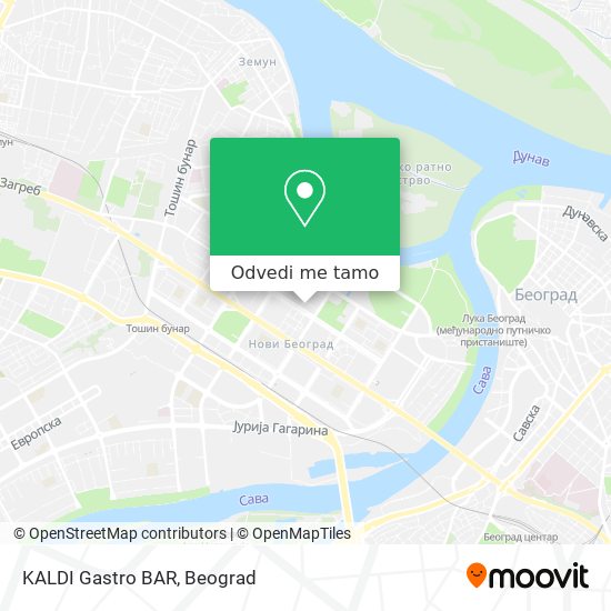 KALDI Gastro BAR mapa