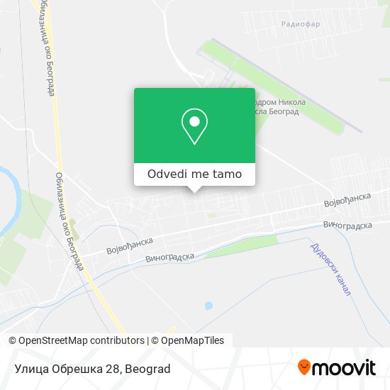 Улица Обрешка 28 mapa