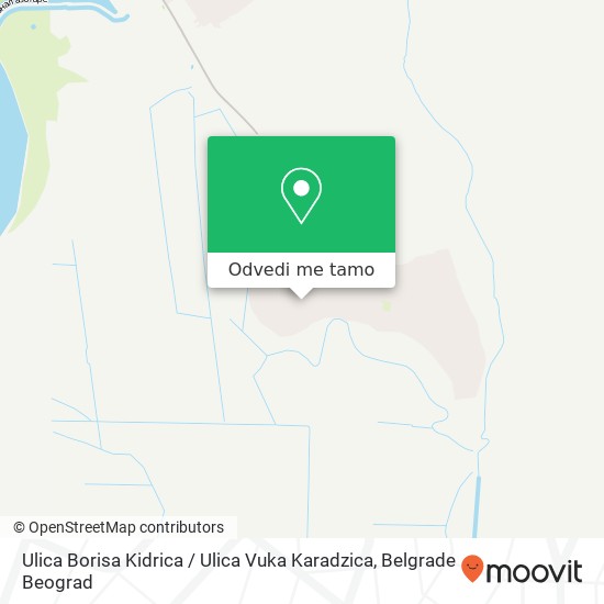 Ulica Borisa Kidrica / Ulica Vuka Karadzica mapa