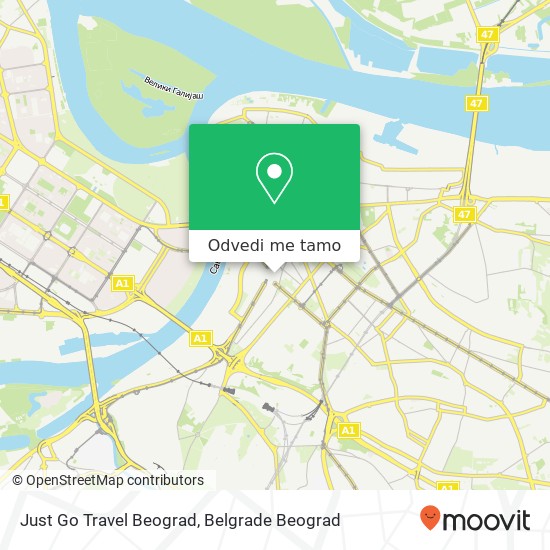 Just Go Travel Beograd mapa