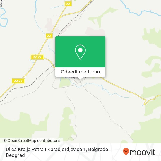 Ulica Kralja Petra I Karadjordjevica 1 mapa