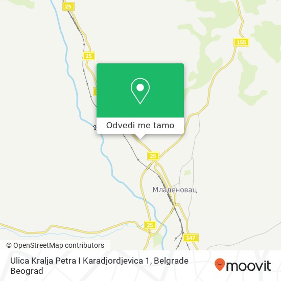 Ulica Kralja Petra I Karadjordjevica 1 mapa