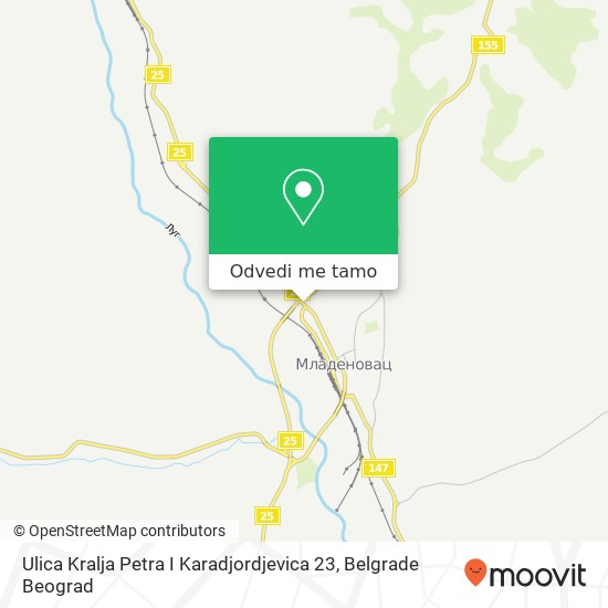 Ulica Kralja Petra I Karadjordjevica 23 mapa