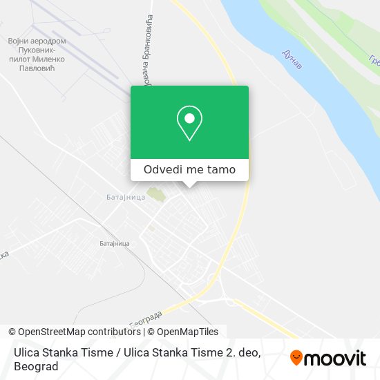 Ulica Stanka Tisme / Ulica Stanka Tisme 2. deo mapa