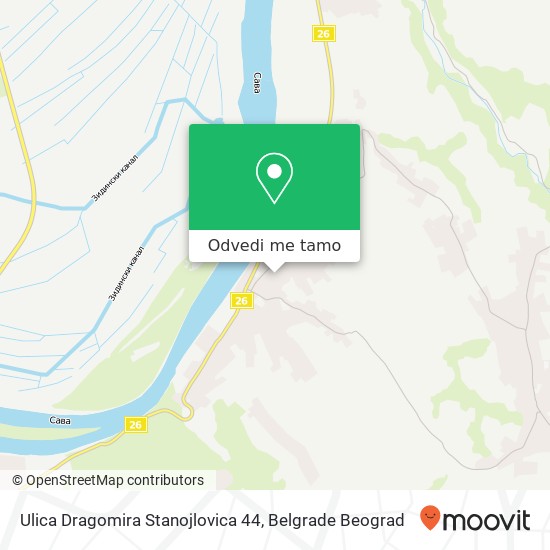 Ulica Dragomira Stanojlovica 44 mapa