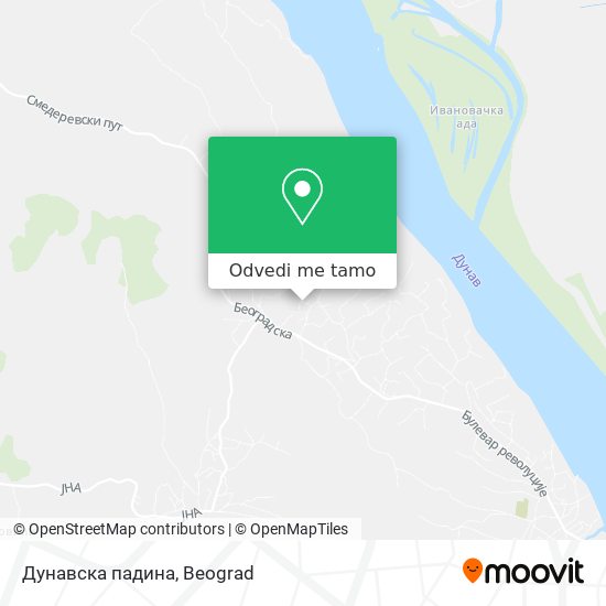 Дунавска падина mapa