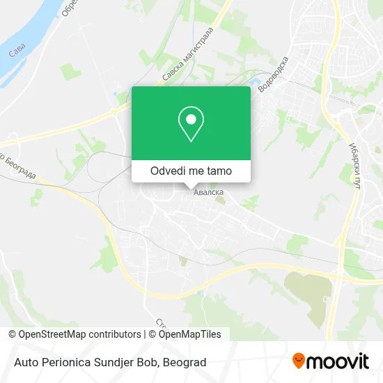 Auto Perionica Sundjer Bob mapa