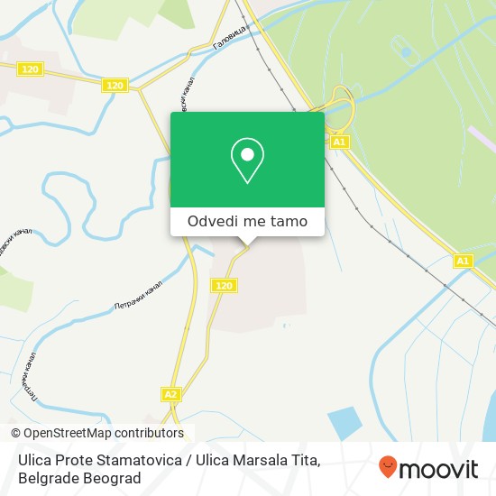 Ulica Prote Stamatovica / Ulica Marsala Tita mapa