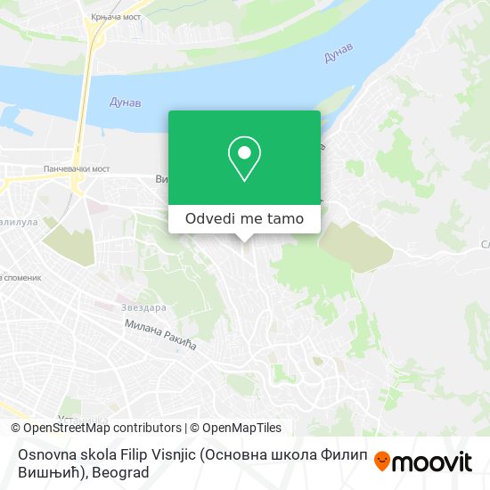 Osnovna skola Filip Visnjic (Основна школа Филип Вишњић) mapa