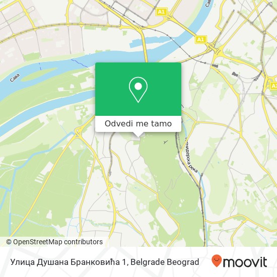 Улица Душана Бранковића 1 mapa