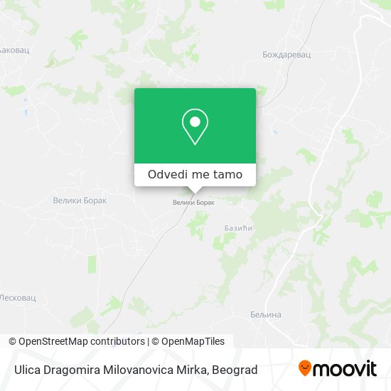 Ulica Dragomira Milovanovica Mirka mapa