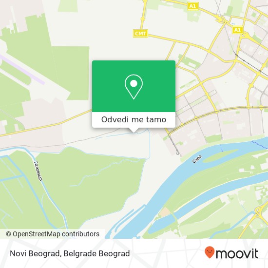 Novi Beograd mapa