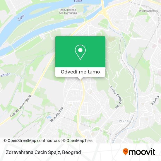 Zdravahrana Cecin Spajz mapa