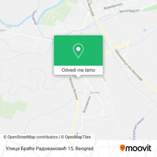 Улица Браће Радовановић 15 mapa