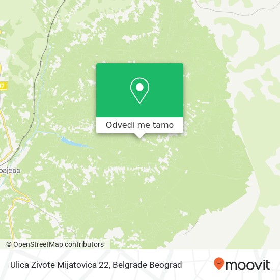 Ulica Zivote Mijatovica 22 mapa