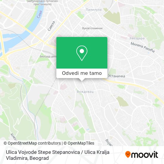 Ulica Vojvode Stepe Stepanovica / Ulica Kralja Vladimira mapa