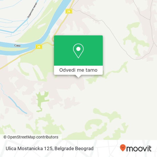 Ulica Mostanicka 125 mapa