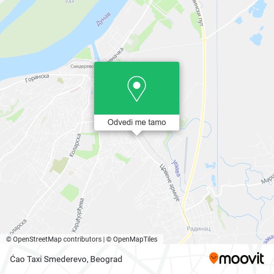 Ćao Taxi Smederevo mapa