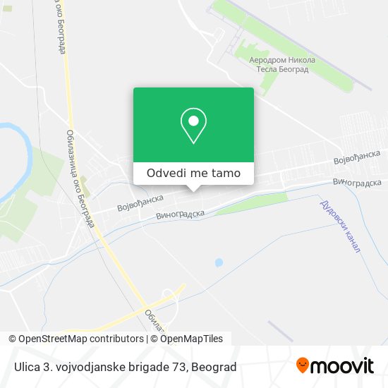 Ulica 3. vojvodjanske brigade 73 mapa