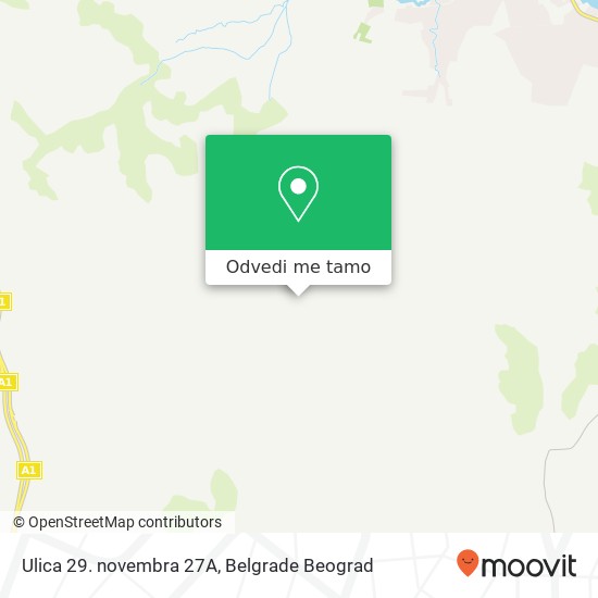 Ulica 29. novembra 27А mapa