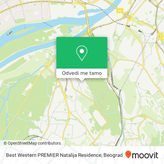 Best Western PREMIER Natalija Residence mapa