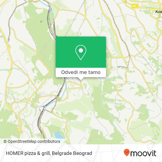 HOMER pizza & grill mapa