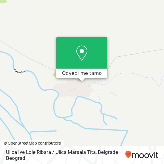 Ulica Ive Lole Ribara / Ulica Marsala Tita mapa