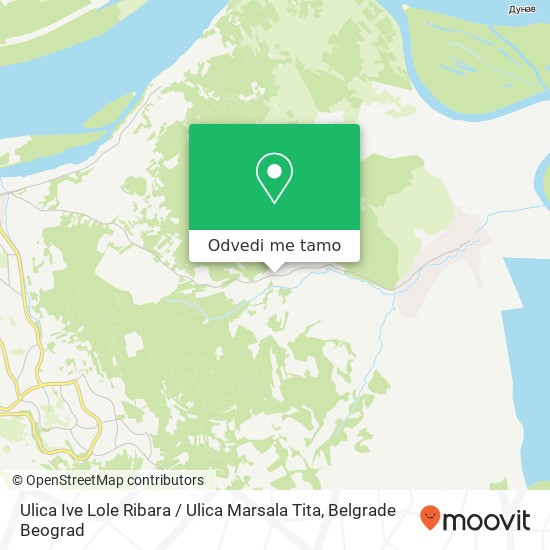 Ulica Ive Lole Ribara / Ulica Marsala Tita mapa