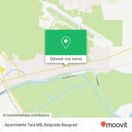 Apartments Tara MB mapa