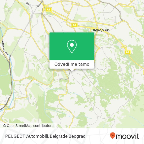 PEUGEOT Automobili mapa