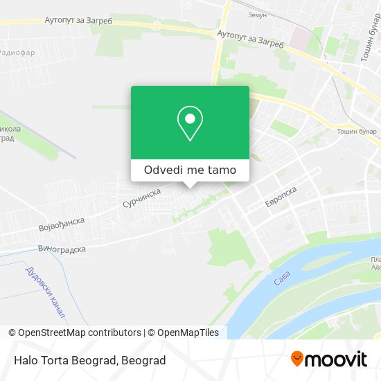 Halo Torta Beograd mapa