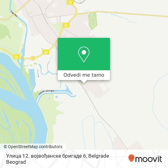 Улица 12. војвођанске бригаде 6 mapa